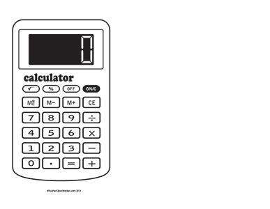 calculator clipart blank