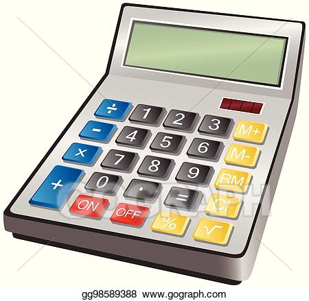 Calculator clipart blank. Vector stock electronic eps