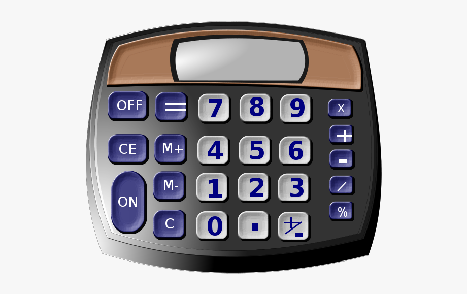 Calculator clipart calcu.  d free cliparts