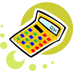 calculator clipart cartoon