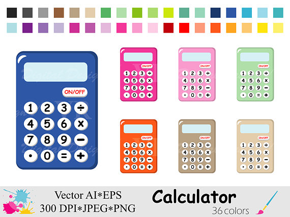 Calculator colorful