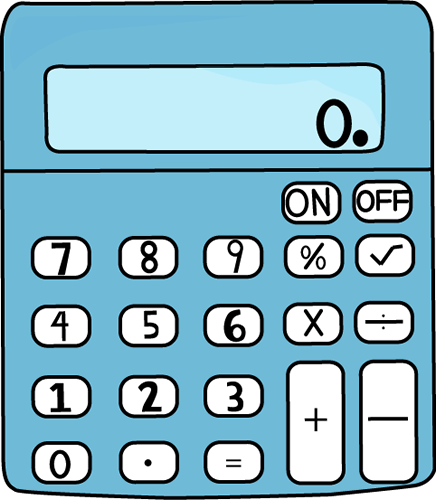 calculator clipart drawing