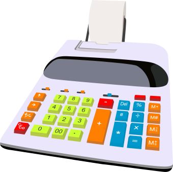 Dividends paid calculators tools. Calculator clipart fun