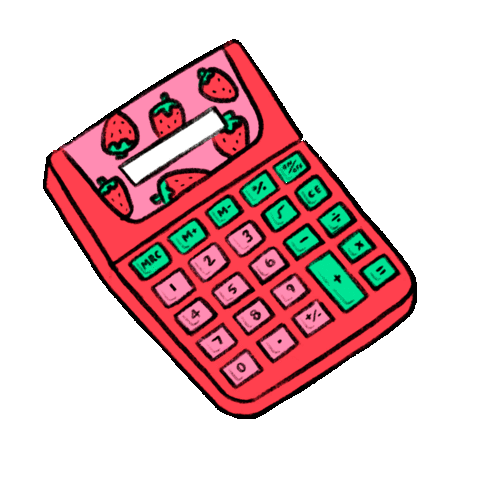 calculator clipart kawaii