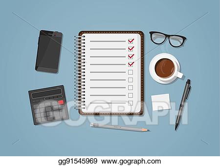 calculator clipart office items