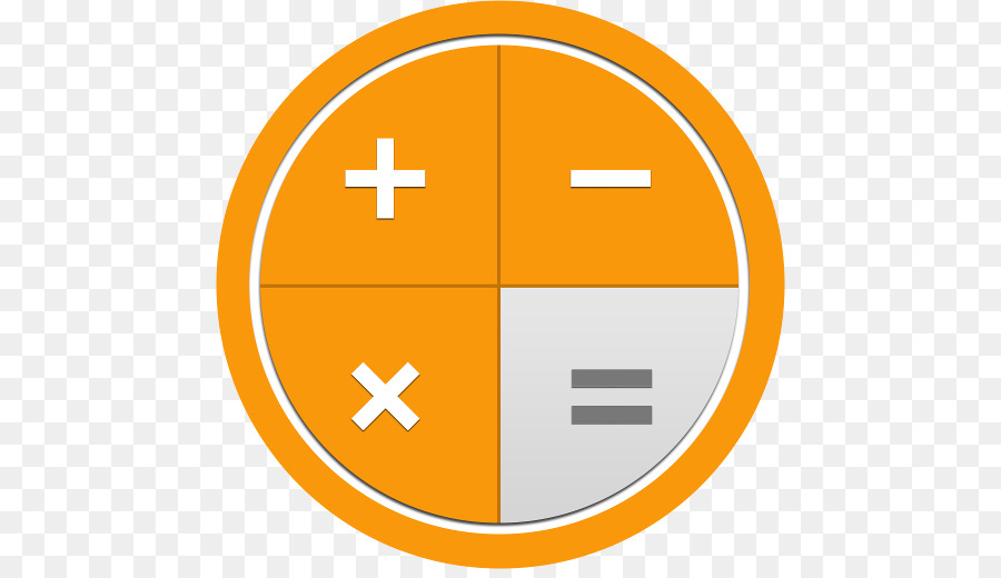 calculator clipart orange