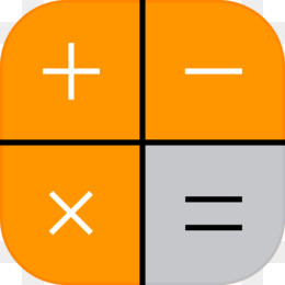 calculator clipart orange