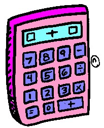 Cilpart trendy idea . Calculator clipart pink
