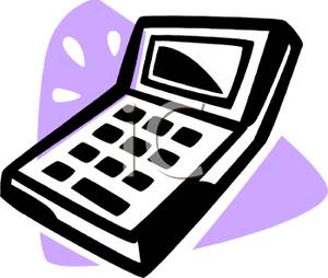 calculator clipart purple