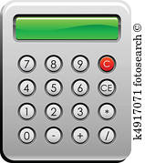 calculator clipart side view