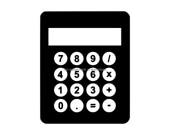 Calculator clipart supply. Etsy 