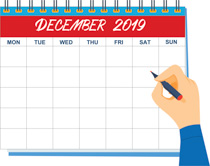 Free calendar clip art. December clipart writing