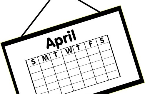 Calendar clipart april.  collection of high