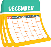 december clipart monthly schedule