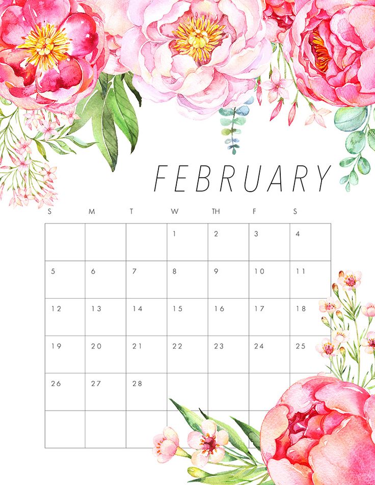 calendar clipart flower