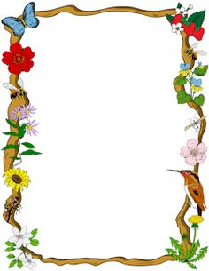 Calendar clipart frame. Jungle border projects to