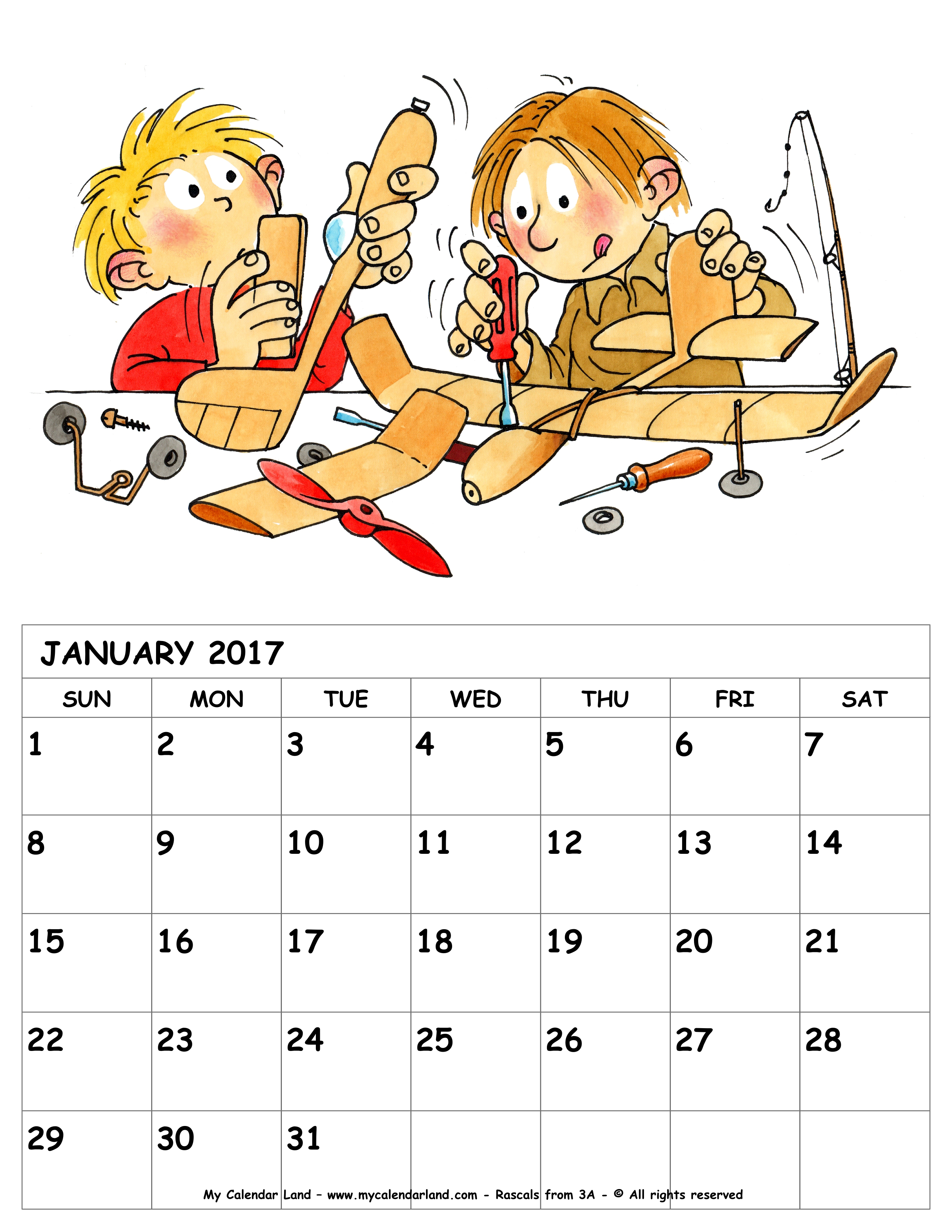 clipart kids calendar