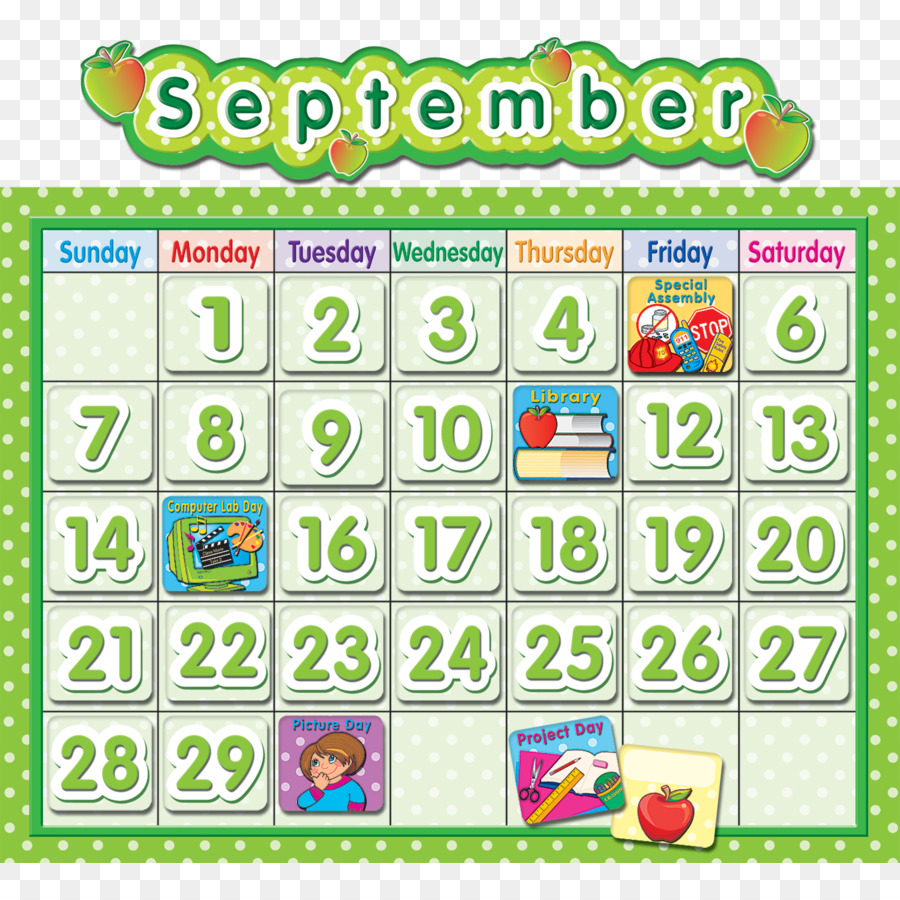 clipart calendar school