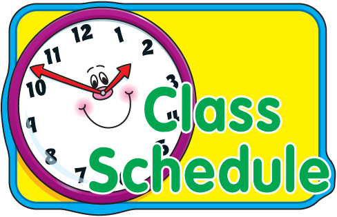 Calendar clipart student. Free class schedule cliparts