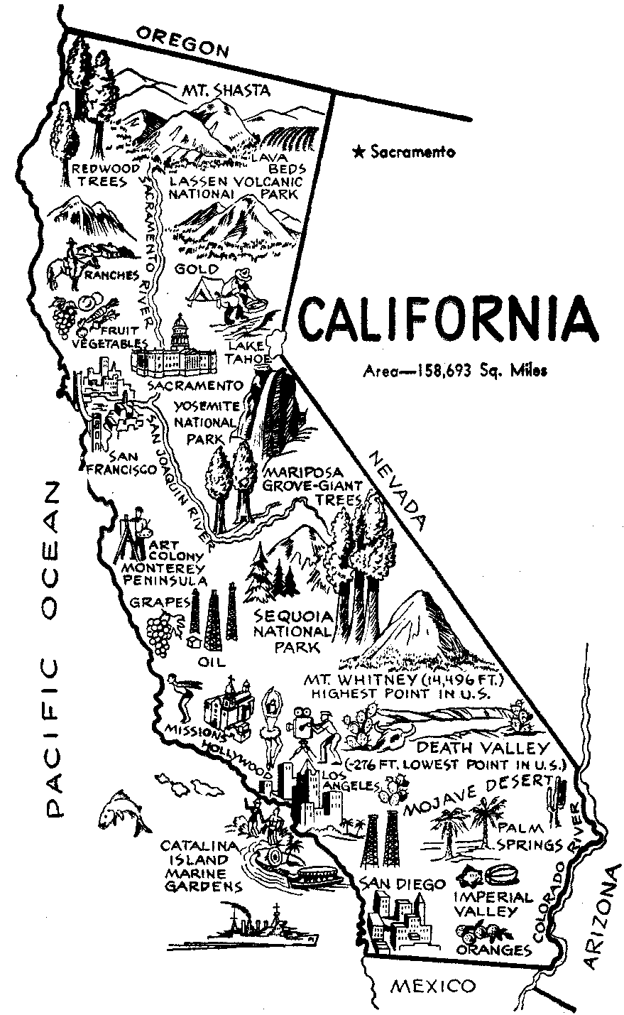 California map clip art. Missions clipart state