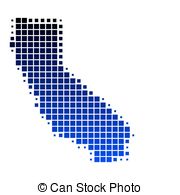 california clipart blue