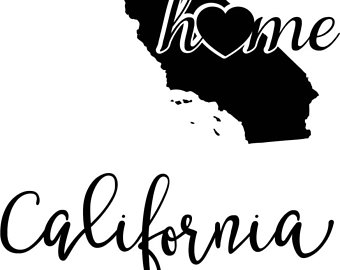 california clipart calligraphy