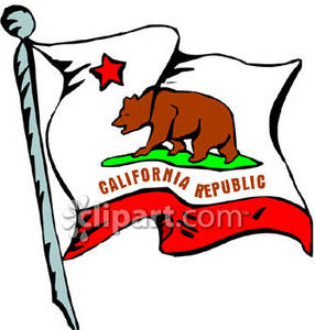 california clipart flag california