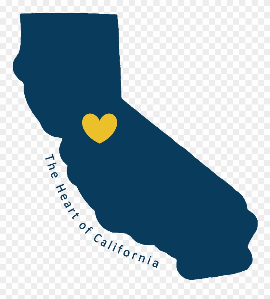 california clipart heart