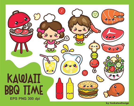 grill clipart kids