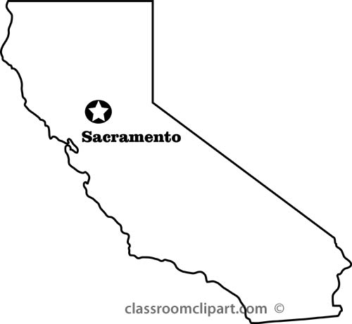 california clipart outline