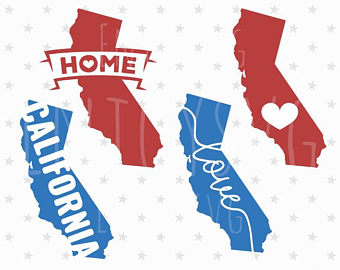 california clipart red
