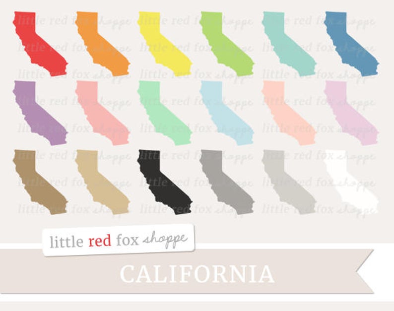 california clipart red