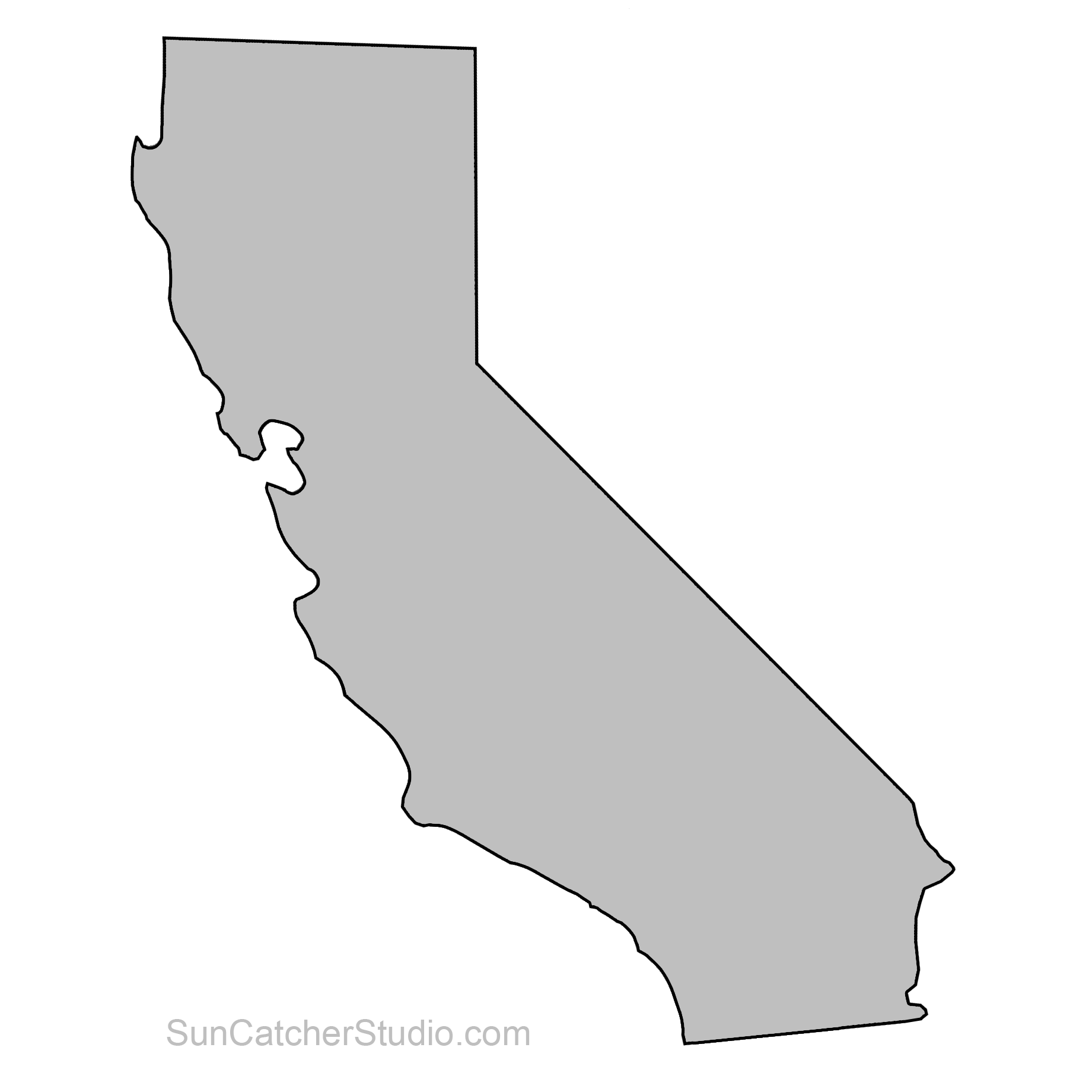 california clipart shape