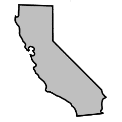 California clipart stencil. State outlines maps stencils