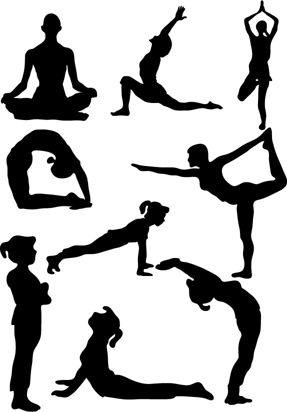 meditation clipart yogasana