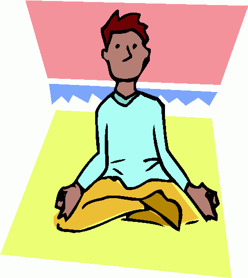 Calm yoga class