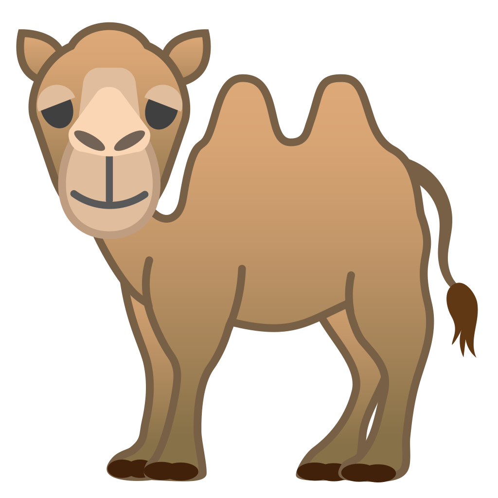 Camel clipart hump. Two icon noto emoji