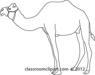 camel clipart outline
