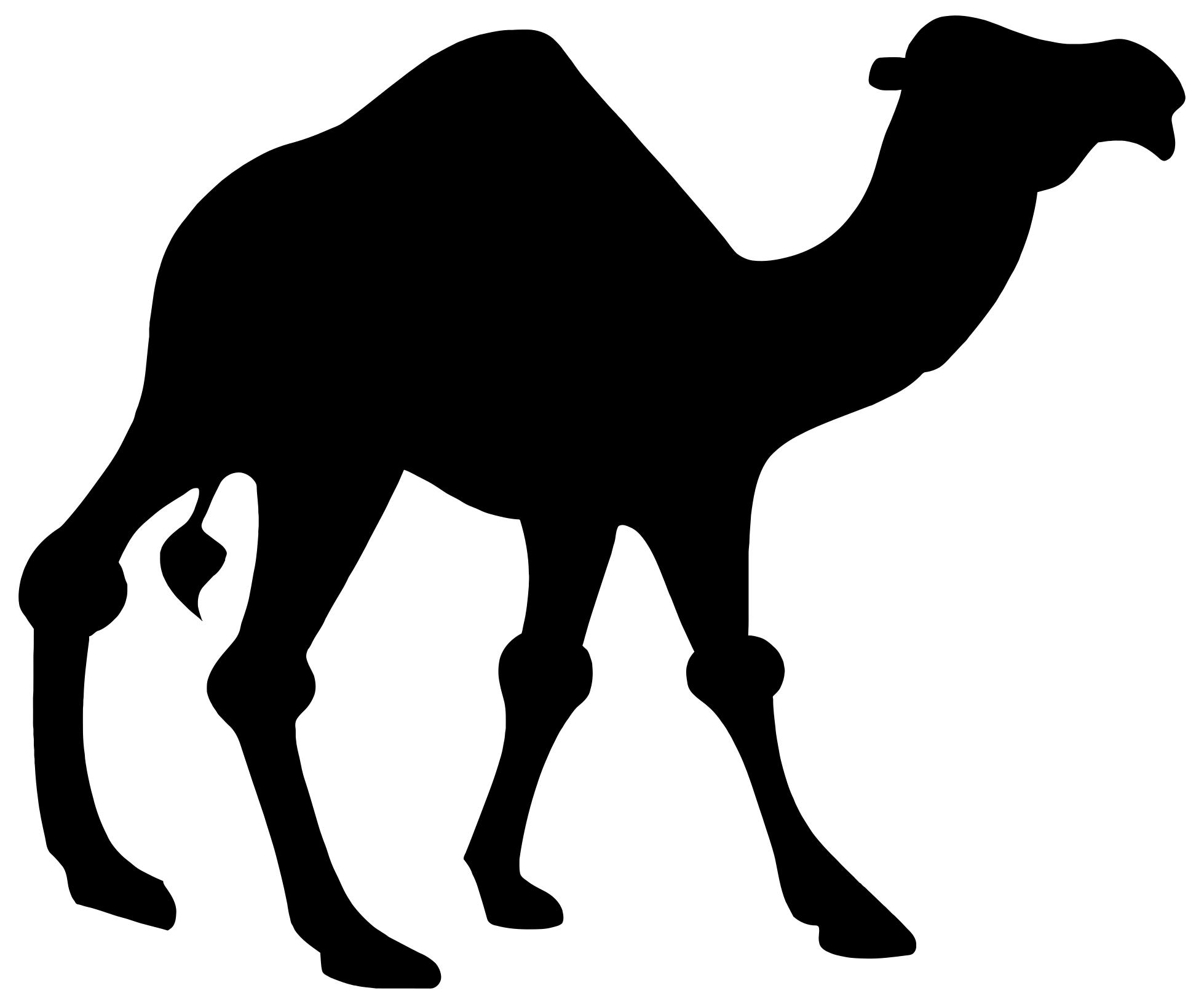 camel clipart silhouette