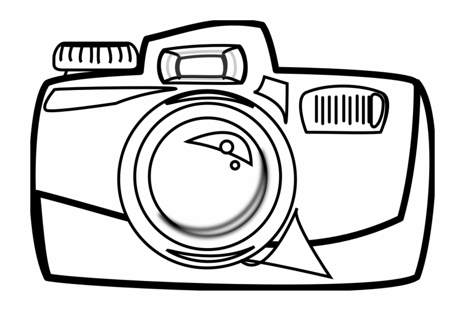 Png cam . Camera clipart black and white
