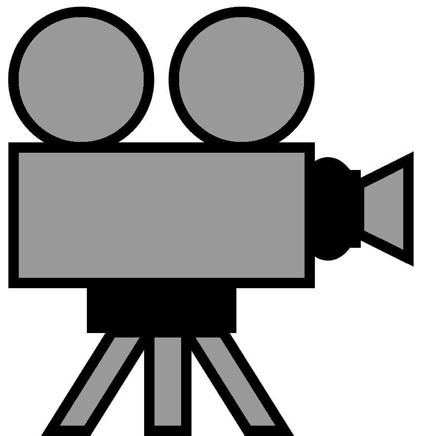 Movie and free images. Yearbook clipart film camera