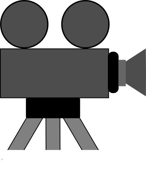Movie . Camera clipart old time