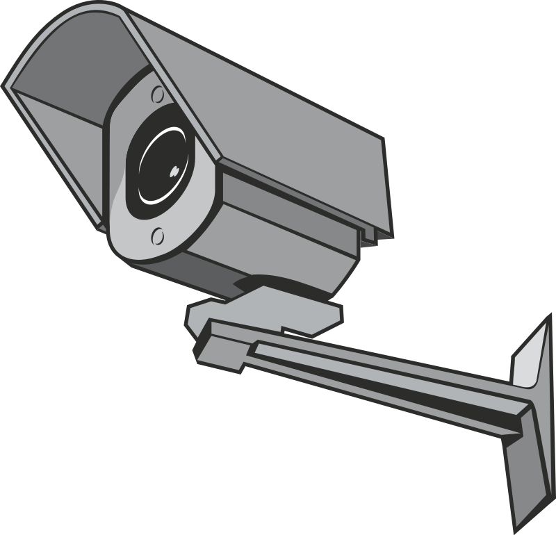 Surveillance detective top secret. Moving clipart camera