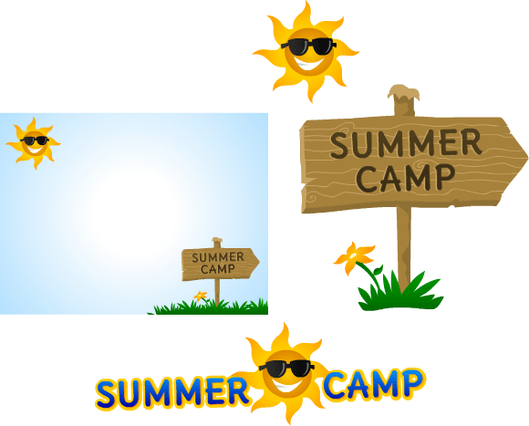 camp clipart banner