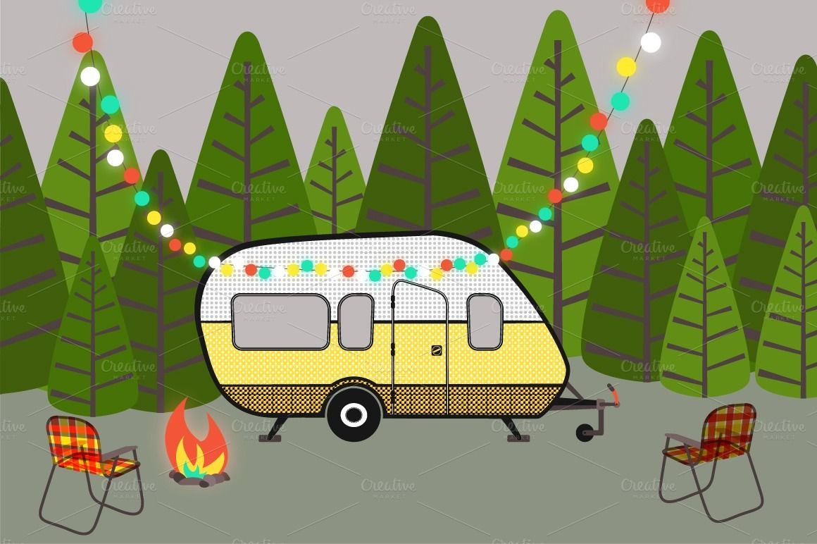 camp clipart camping holiday