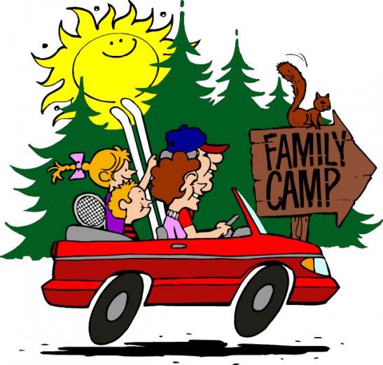 Camp family camping