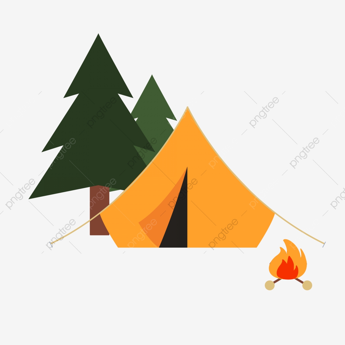 camp clipart forest