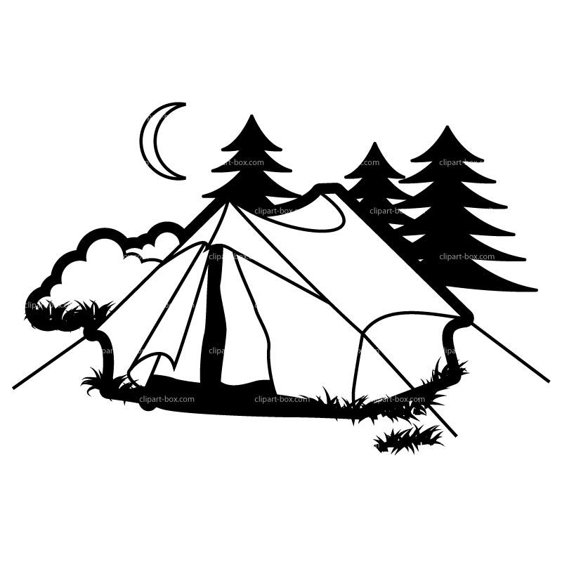 camping clipart simple