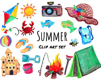 Camp clipart printable. Camping etsy 