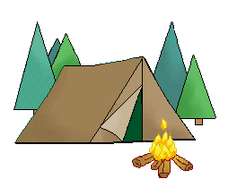 camp clipart tent